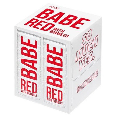 BABE RED WITH BUBBLES  4PK  250ML