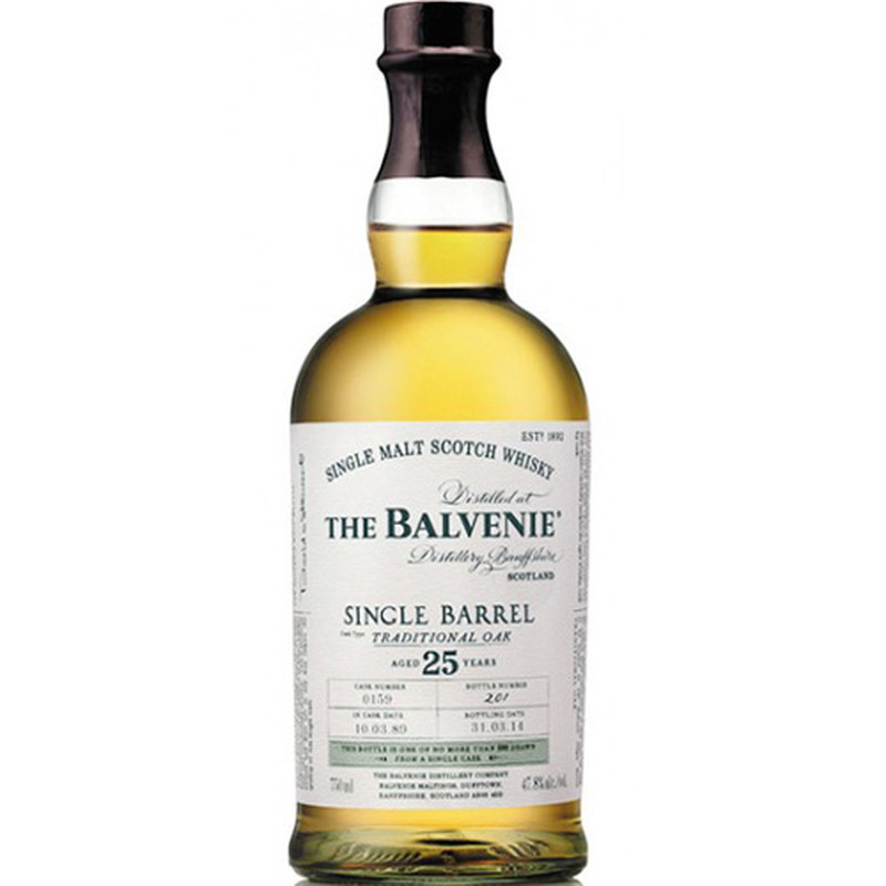 THE BALVENIE 25 YEARS  SINGLE BARREL 750ml