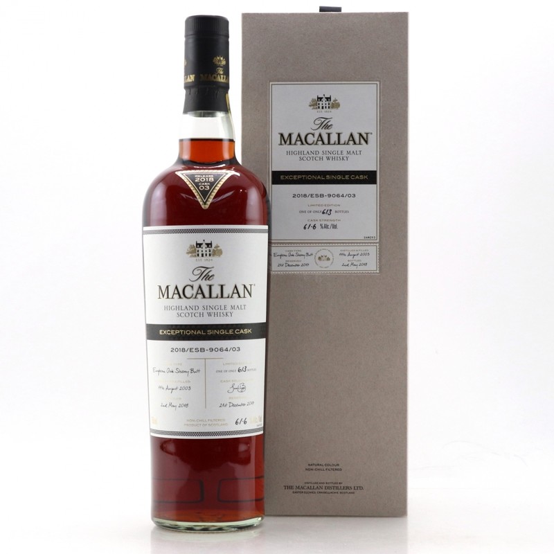 THE MACALLAN EXCEPTIONAL SINGLE CASK  2018/ESB-9064/03 750ML